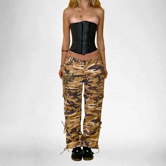 Baby Phat Brown Camo Cargo Pants